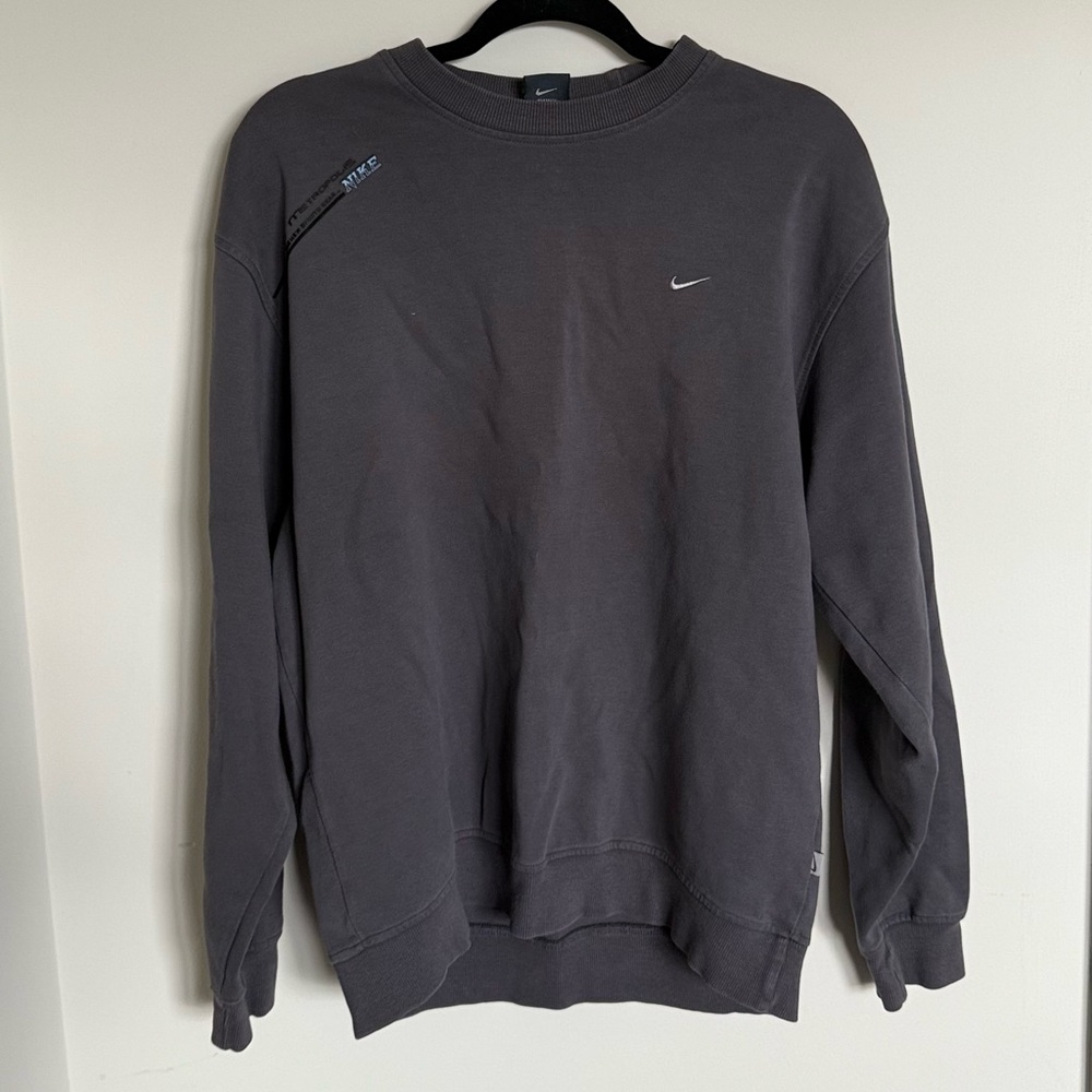 Grey blue Nike crewneck